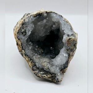 Natural Quartz Geode Half – Sparkling Trancas Crystal Cluster from Mexico